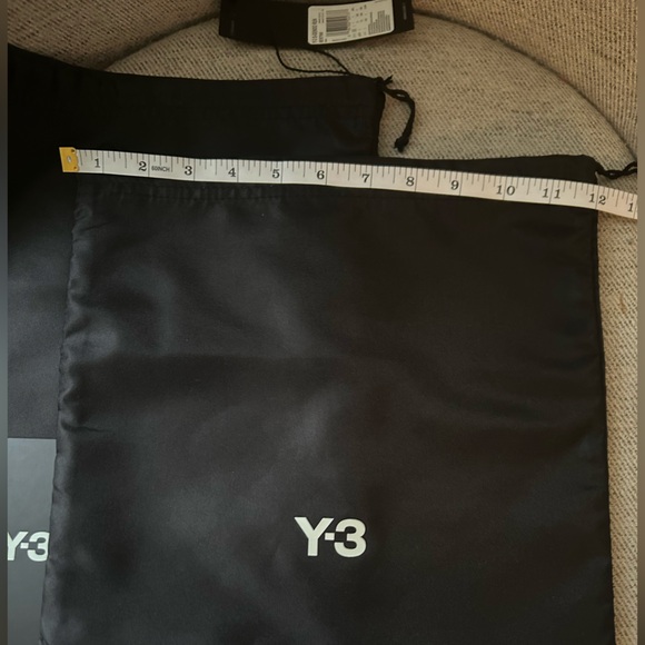 Set of 2 x Y-3 dust bag black white drawstring lined organization bag - Picture 5 of 5